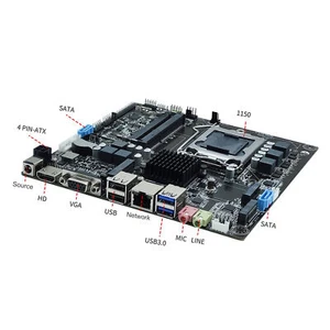H81 Mini ITX Motherboard LGA 1150 Slot Dual Channel DDR3 Support For Core I3 Fit - Picture 1 of 22