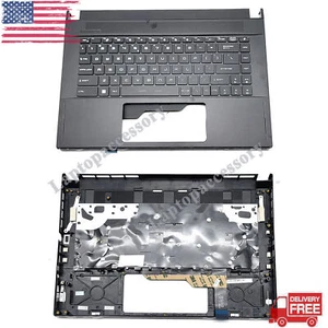 New For MSI GS66 Stealth MS-16V1 15.6in Palmrest W/ Backlit Keyboard 3076V1C214 - Picture 1 of 13