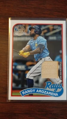 2024 Topps Topps Series 1 BAT RELIC Randy Arozarena Tampa Bay Rays #89BR-RA - Image 1 of 2