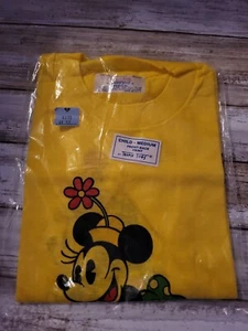Rare Vintage 70's Disney MINNIE MOUSE Child Medium TSHIRT Yellow TROPIX TOGS USA - Picture 1 of 11