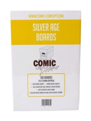 Comic Concept Backing Boards | Silver Age Comic Size | 5 - 100 Backing Boards