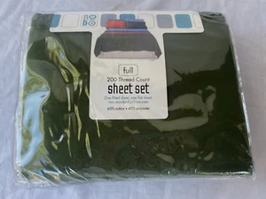 4PC..200 THREAD COUNT..SOLID..FOREST GREEN..SHEET SET..FULL..NIP - Picture 1 of 4