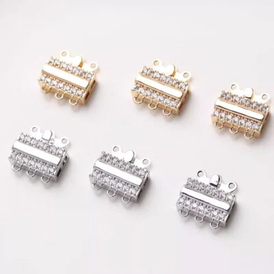 1шт стержень много отверстий омар коготь застежка, конец обжимные колпачки, цепочка застежка конец - Изображение 1 из 4