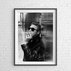 STEVE MCQUEEN HOLLYWOOD MOVIE STAR POSTER PICTURE PRINT Sizes A5 to A0 **NEW** - Bild 1 von 21