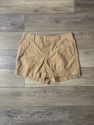 Tommy Hilfiger Shorts Sz 6 Khaki Button Cargo Y2K Pockets Beach Coastal Summer - Image 1 of 4