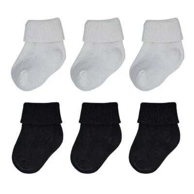 DAFI SOFT Dafi weich 6 Paar Neugeborene Babysocken Jungen und Mädchen, Baumwolle, Made in Turkey