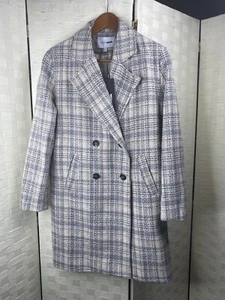 Abrigo Moda Nova Cove It Up - Tweed Playa Gris Talla Mediana 34 pulgadas Largo - Imagen 1 de 4
