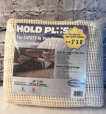 HOLD PLUS Floor Pad Non Slip Pad Area Rug Protector 58"x96" for 5'x8' Rug NIP