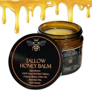 Beef Tallow Creme, Bio Rindertalg Hautpflegecreme (100g), Feuchtigkeitsspendend. - Picture 1 of 15