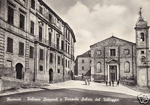 Porto Recanati (Macerata) Palazzo Leopardi e Piazzola Sabato del Villaggio f.g. - Foto 1 di 1