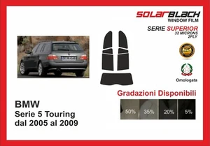 pellicola oscurante BMW serie 5 touring dal 2005-09 kit posteriore SUPERIOR - Imagen 1 de 1