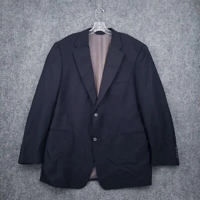 John Bartlett Blazer Mens L Large Blue Jarka Sport Coat Suit Jacket 2 Button - Image 1 of 4