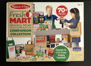 Melissa & Doug Fresh Mart Grocery Store Companion Collection 70+ Pieces - Picture 1 of 2