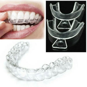 2X Zahnschiene Schienen Bleaching Thermotrays Weisse Zähne Gel Strips Strei O7R4 - Bild 1 von 9