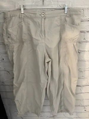 Pantalones Cortos Ligeros Caqui Colección JM Elásticos Para Mujer Talla 16 Foto 1 de 4