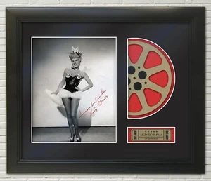 Betty Grable framed Reproduction Signature Photo Reel Display - Picture 1 of 4