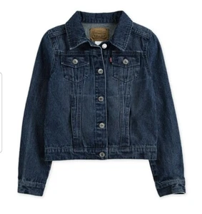 NWT LEVI'S KID'S 8-10 & 12 -13 YRS GIRL'S YOUTH LRG DENIM JEAN TRUCKER JACKET - Picture 1 of 8