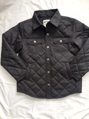 GYMBOREE QUILTED JACKET M 7-8  Dark Gray SPRING/ FALL LIGHTWEIGHT lined - Image 1 of 4