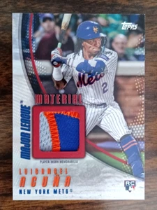 2025 Topps Series 2 Red Relic #MLM2-LAC Luisangel Acuna RC /5 MLB New York Mets - Picture 1 of 3
