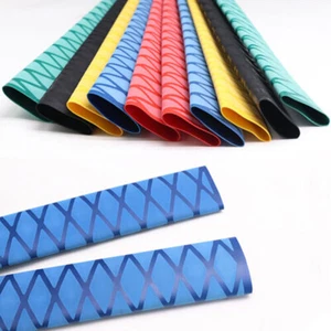 2:1 Heat Shrink Tubing - Deluxe Diamond Wrap Non Slip Textured - All Sizes - Picture 1 of 8