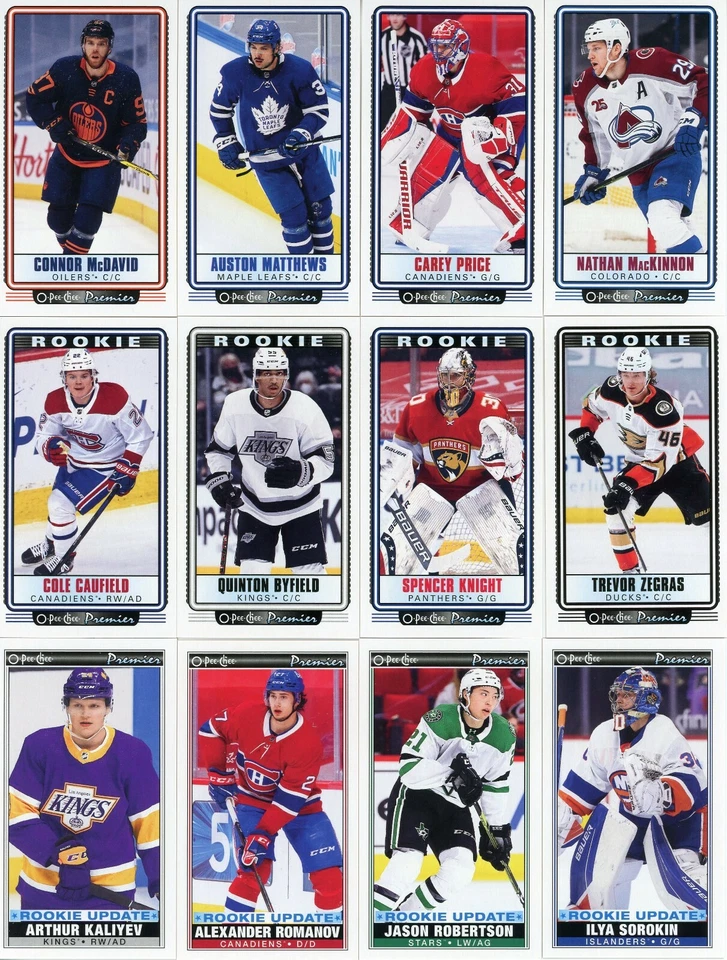 U PICK EM LOT 2021-22 21-22 O-Pee-Chee OPC PREMIER TALLBOYS Insert card set - Image 1 of 1