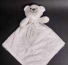 Baby Lovie Embossed Mink White Plush Bear Security Blanket Little Beginnings