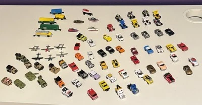 Vintage Micro Machines Lot 79 Pieces Planes Trains Military 80s Rare - Image 1 of 4