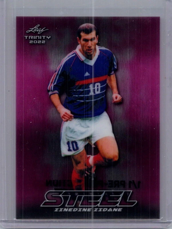 Zinedine Zidane 2024 Leaf Soccer 1/1 Pre Production Proof - Image 1 of 1