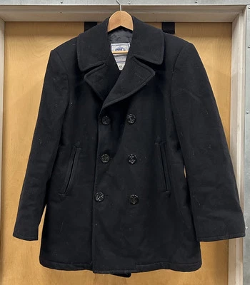 DSCP QUARTERDECK COLLECTION US NAVY Enlisted Pea Coat Jacket Wool Size 40R - Image 1 of 4