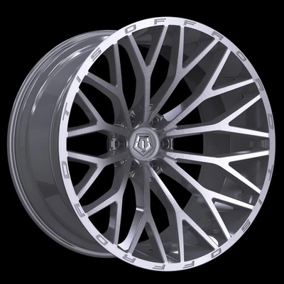 TIS Wheels 566BSM 20x10 -24 Brushed Silver & Milled 6x139.7 6X5.5 (QTY 4) - Imagem 1 de 4