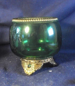 Spooner Colorado emerald green gilt gold US Glass P3 - Picture 1 of 4
