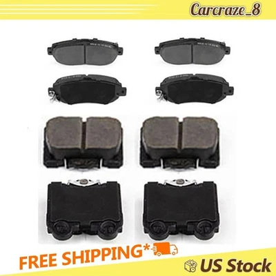Front Rear Brake Pads Set for Lexus GS400 4.0L 1998-1999 2000 - Image 1 of 4