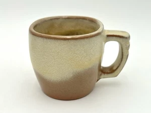 Frankoma Pottery Mug PLAINSMAN BROWN VINTAGE 1950's 5C Ridged Handle, 8 Oz. - Picture 1 of 6