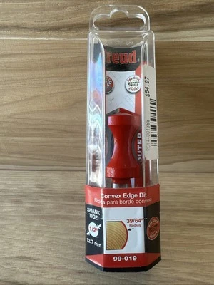 Freud 99-019 Convex Edge Bullnose Router Bit 39/64" 1/2" Shank - Image 1 of 2