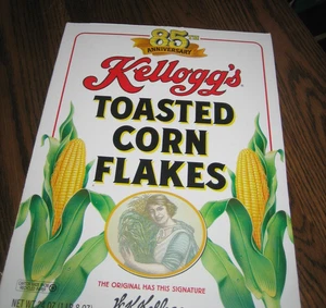 Kellogg's 85th Anniversary Front cover of the box of Corn Flakes Cardboard - Picture 1 of 4