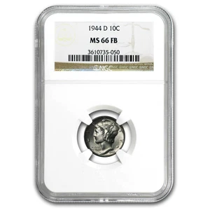 1944-D Mercury Dime MS-66 NGC (FB) - Picture 1 of 3