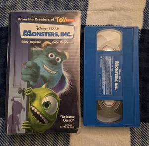 Monsters, Inc. (2002) VHS Blue Clamshell Disney Pixar Mike Sulley  - Picture 1 of 4