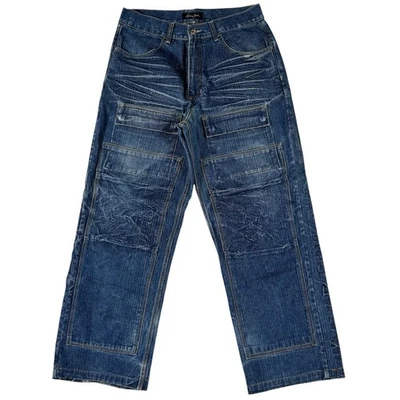 Vintage Y2k Sean John Double Knee Baggy Wide Leg Denim Jeans Grunge Men’s 34x29 - Image 1 of 4
