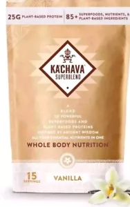 Kachava Tribal Superfood Whole Body Meal - Vanilla - 31.75oz Exp 8/21/25 - Picture 1 of 3