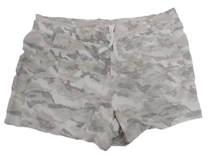 RBX Women's French Terry Camo Athletic Shorts Large Gray CR5255 NEW - Picture 1 of 5