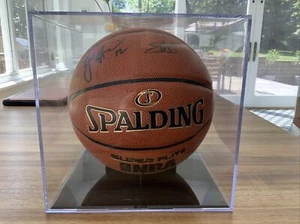 🏀 Brooklyn Nets NBA Basketball Joe Harris Spencer Dinwiddie Dual Auto w Display - Picture 1 of 4