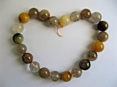 1 Filo  Quarzo Rutilato Naturale  18mm. ,Lungo cm.40 . - Imagen 1 de 3