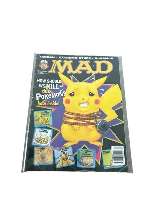 Australian Mad Magazine 372 Pokemon Pikachu 1999 Rare Issue Ash Anime Movie - Image 1 of 4