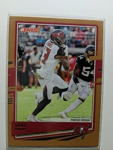 Mike Evans Donruss Press Proof Bronze Parallel 2020 Tampa Bay Buccaneers Fanatic - Picture 1 of 2