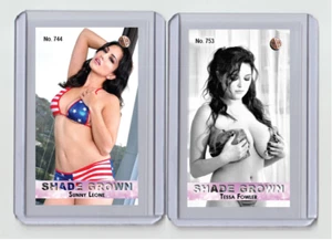 Tarjeta de tabaco Sunny Leone rara MH Shade Grown #'d x/3 no. 744 - Imagen 1 de 1