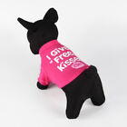 Rose Red M Pet Summer Cat And Dog Clothes Cotton English Printing Pet Dog Cl Sg5