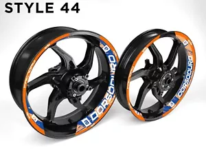 Aprilia Dorsoduro Motorrad Felge Wrap Aufkleber Aufkleber für 17 Zoll Räder - Bild 1 von 24