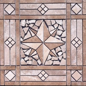 21 13/16" Tile Medallion - Daltile's Stratford Place & Salerno tile series - Picture 1 of 3