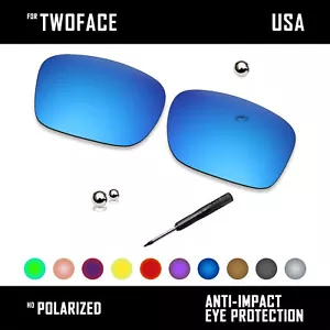 Lentes y destornilladores de repuesto antiarañazos para gafas de sol Oakley TwoFace OO9189 - Imagen 1 de 20