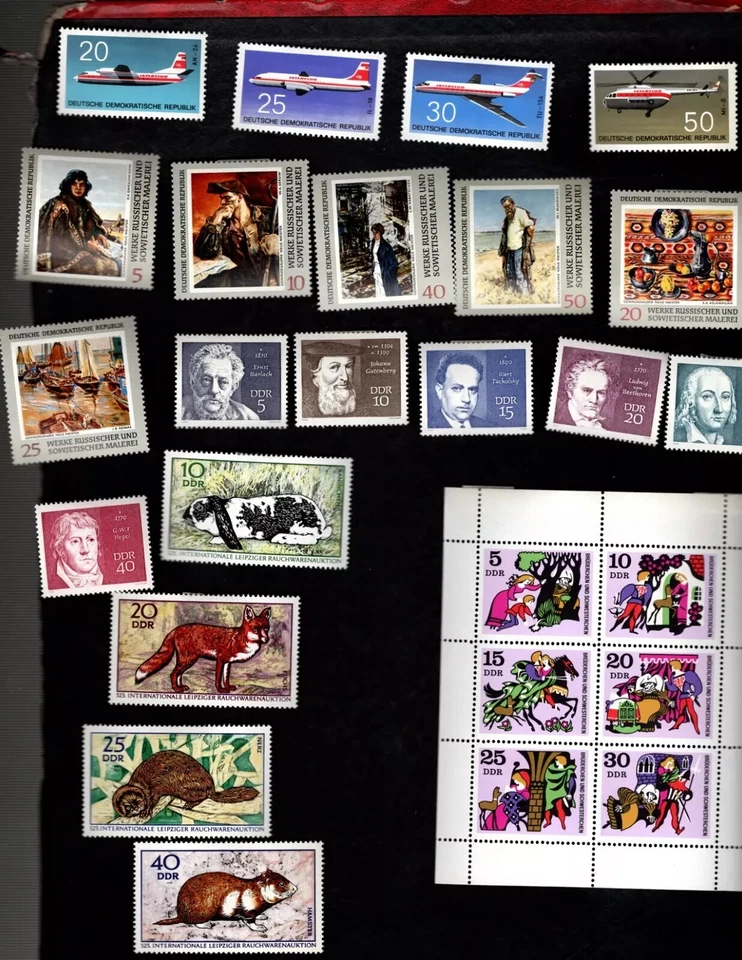 Germany, DDR sc#1156-81a (1969-70) , 20v plus SS, MLH - Image 1 of 1